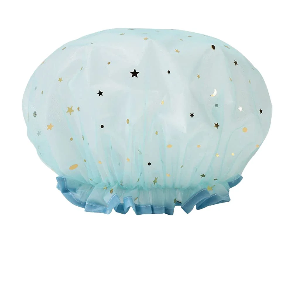 Long-Lasting AKOAK 1 Pack Shower Cap Durable Breathable Adult Shower Cap Waterproof Reusable Shower Hair Cap Bathroom Accessories for Women and Girls Optimized