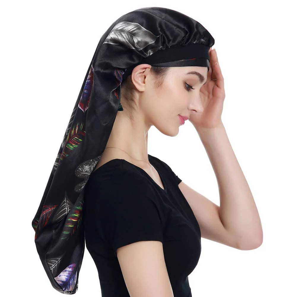 Breathable Satin Braid Bonnet Satin Wrap Scarf for Hair Fine Crafted