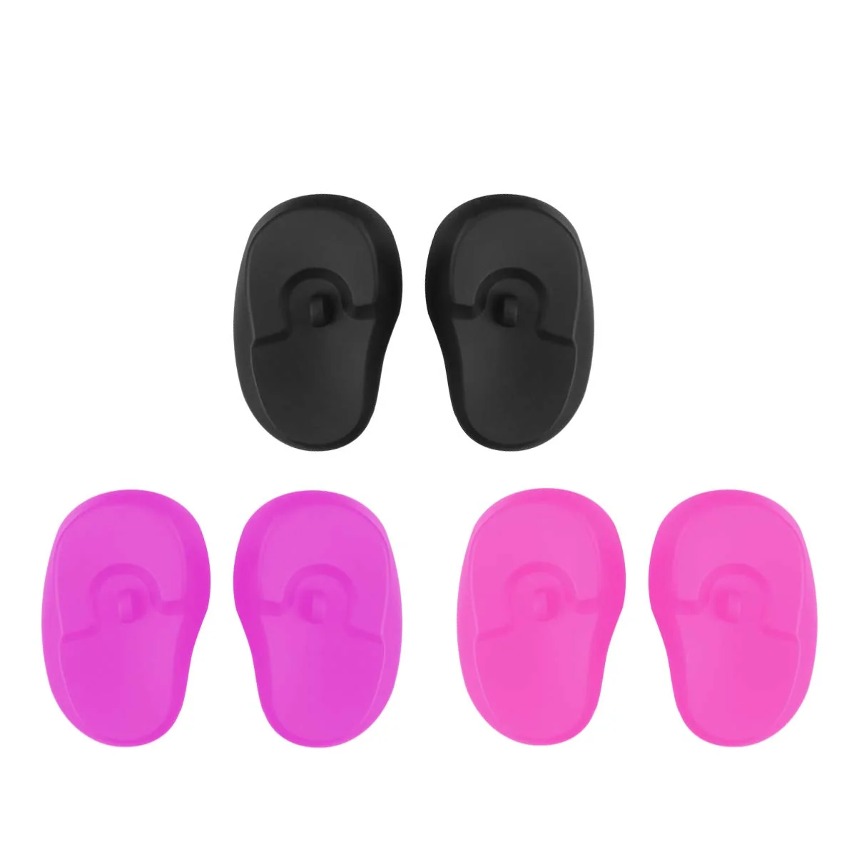 Enhanced Beavorty Hair Styling Accessories 3 Pairs Silicone Ear Covers Hair Dye Ear Cover Protector Hair Perm Oil Shield Anti-Staining Earmuffs Protector Practical