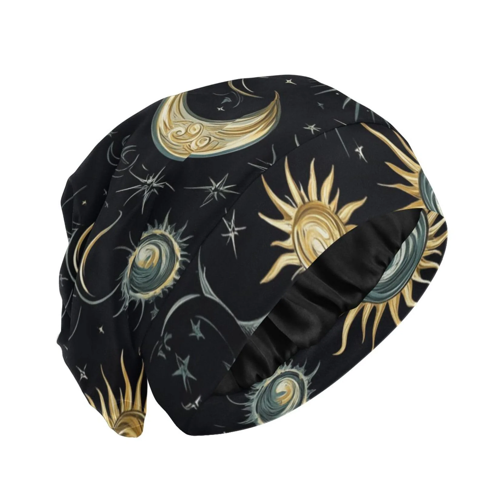 Trusted Bonnet Sleep Cap Hair Wrap Cover for Sleeping Satin Lined Head Wrap Nu Functional