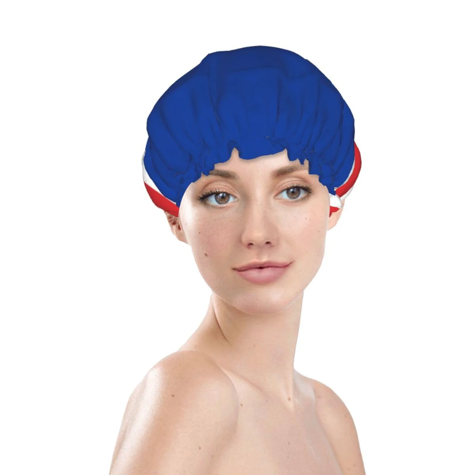 Original Verde Flag Prints Shower Cap Double Layer Lined Waterproof Bathing Shower Hat Fine Crafted