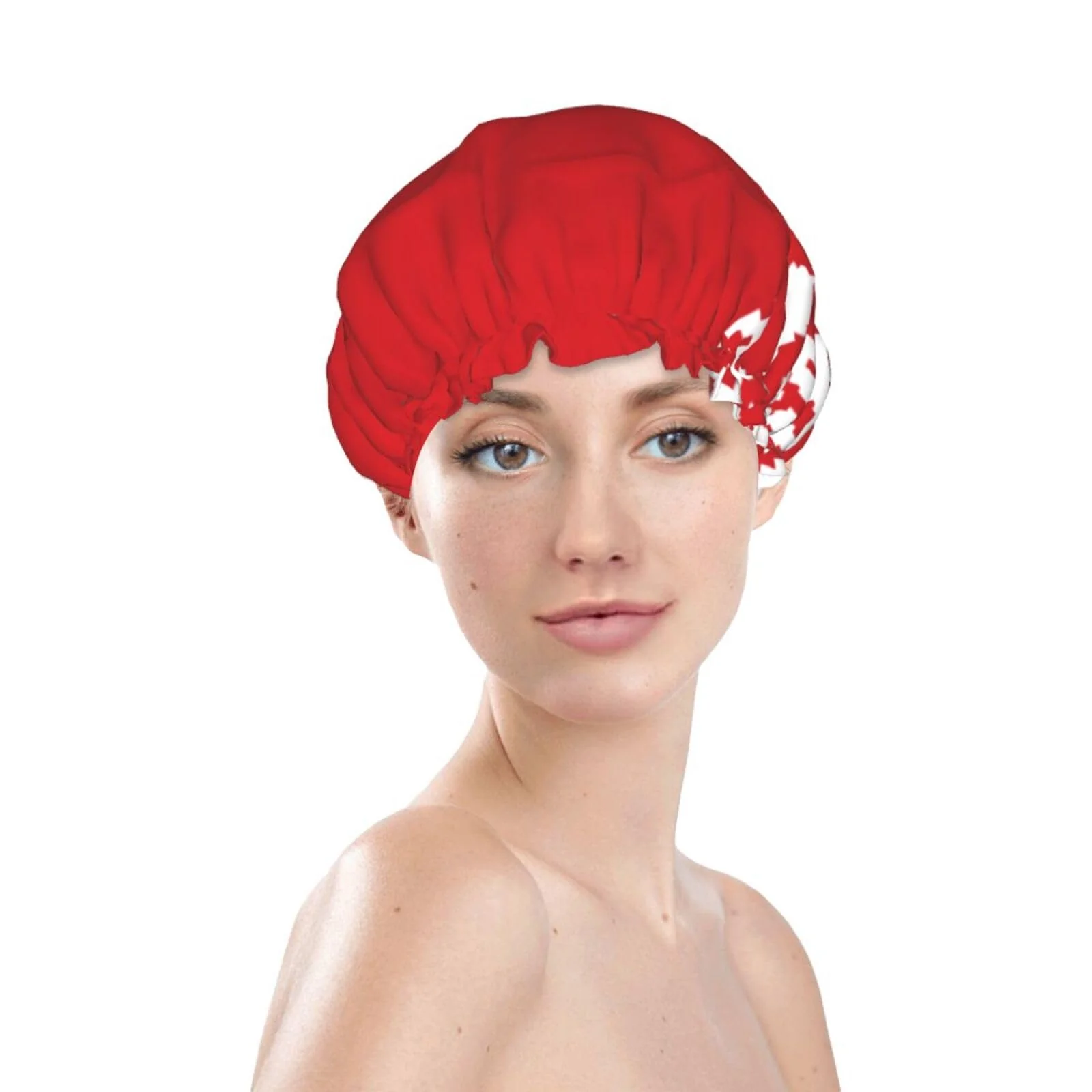 Carefully Designed Belarus Flag Prints Shower Cap Double Layer Lined Waterproof Bathing Shower Hat High-Grade