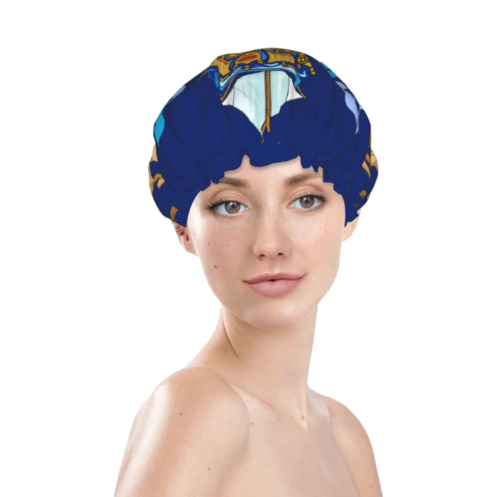 Responsible Tristan Da Cunha Flag Prints Shower Cap Double Layer Lined Waterproof Bathing Shower Hat Reusable