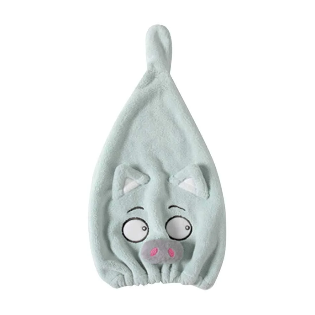 Practical MJYHGFRT Cute Cartoon Pig Cap Microfiber Hair Turban Quickly Dry Hat Wrapped Towel Bathing Girl Shower Bonnet Proven