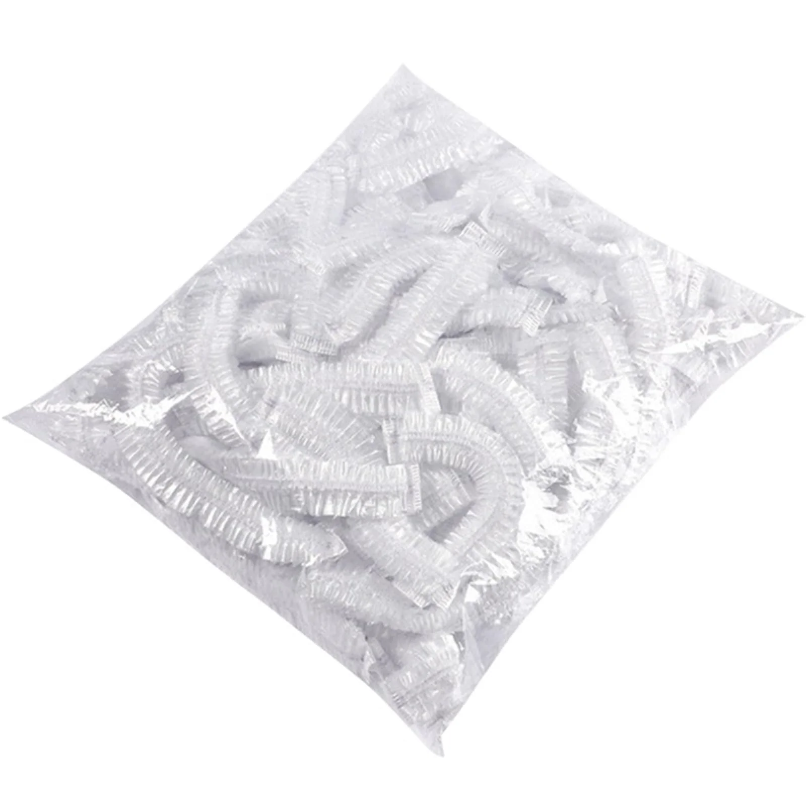 Reusable 150 300 1500 3000pcs Disposable Shower Cap - Waterproof Plastic Men's and Women's Hair Caps 300pcs Official