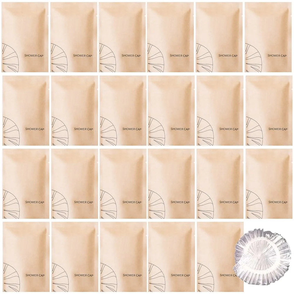 Eco-Friendly 50Pcs Luxury Multipurpose Disposable Shower Caps Individually Wrapped Durable