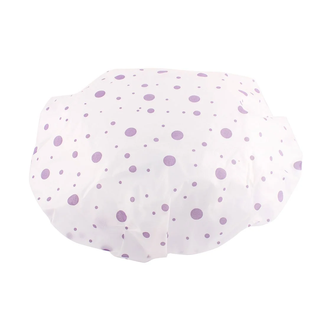Professional Ruilogod Woman Purple Dots Print Elastic Band Water Resistant Bath Shower Cap id fe8 16c ae3 c86 0f1 Quality