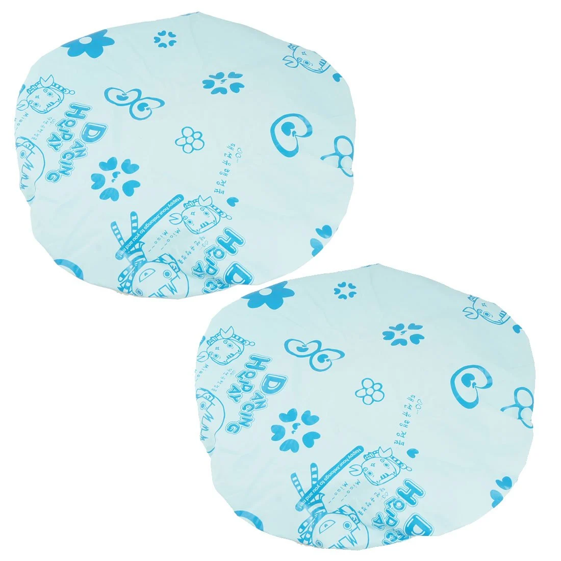 Recyclable Ruilogod Women Water Resistant Elastic Band Floral Spa Shower Cap Bath Hat Light Blue 2 Pcs id fef b4d 41b 443 b5f Crafted