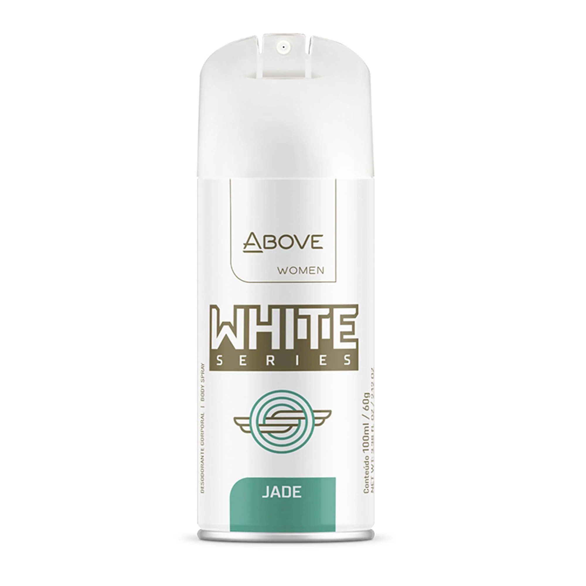 Secure ABOVE White Series Body Spray Jade 2.12 oz - Deodorant Spray - Masks Perspiration Odors - Long-Lasting Dry Spray - Paraben- - Cruelty- Safe