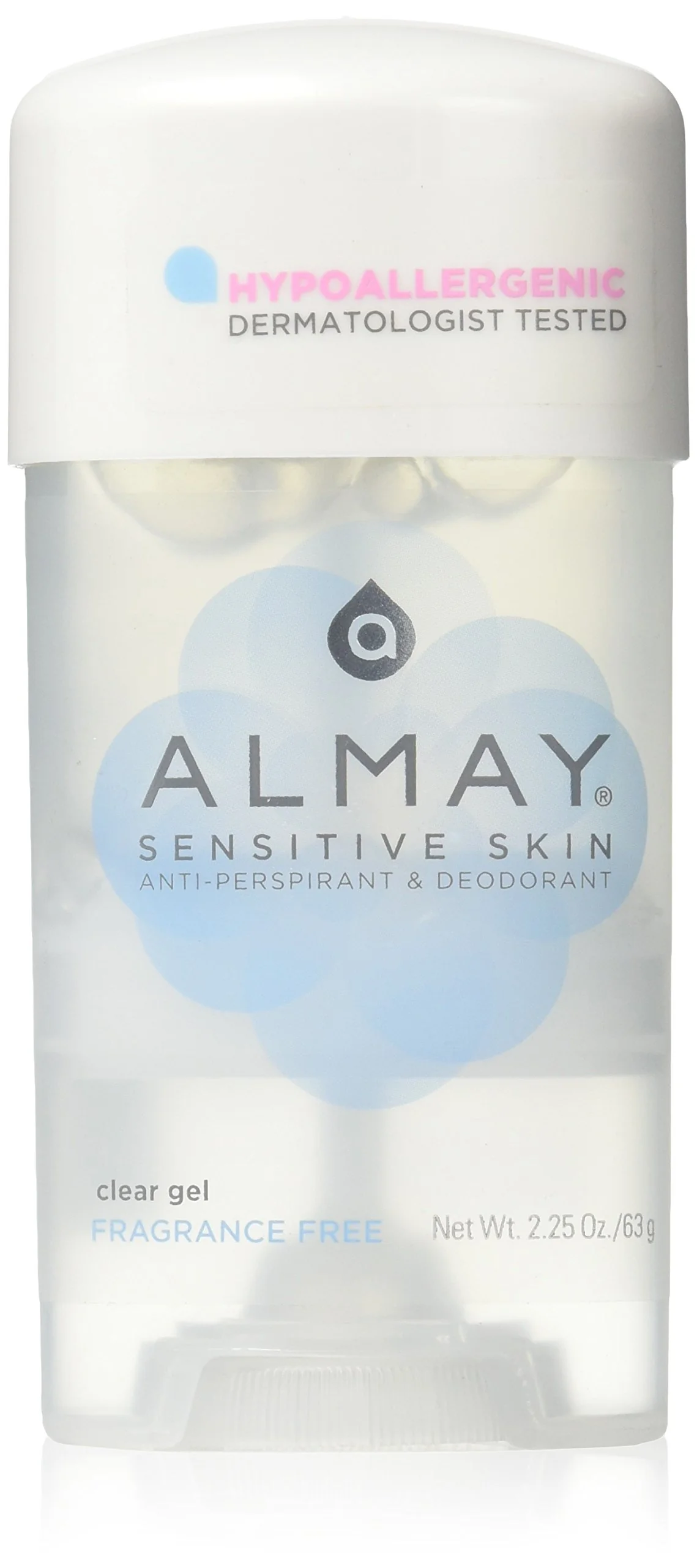 Certified Almay Sensitive Skin Clear Gel Anti-Perspirant Deodorant Fragrance 2.25-Oz Official