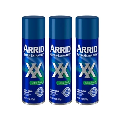 Carefully Designed ARRID XX Ultra Clear Anti-Perspirant Deodorant Spray Ultra Fresh 6 Ounce Pack of 3 Long-Lasting