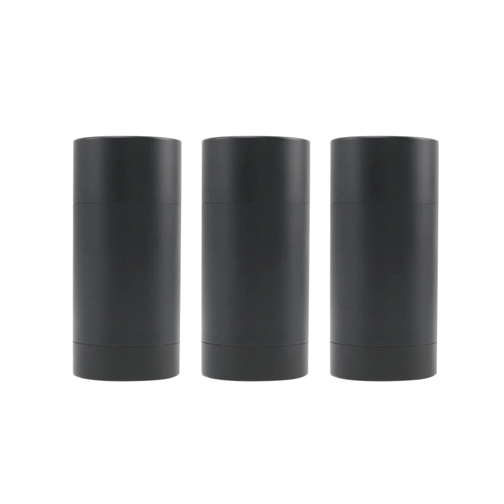 Efficient 3-Pack 75ml Empty Deodorant Containers Round Tubes Twist-up Reusable Recyclable Plastic Deodorant Lip Balm Lip Gloss Storage Containers Frosted Next-Generation