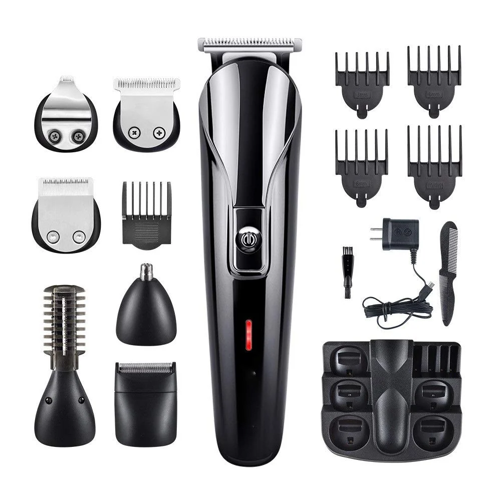 Effective P9IDEDFH Professional Men Electric Hair Clipper 6 in 1 Multifunctional Hair Cutter Machine Rechargeable Hair Trimmer for Beard Nose Ears Healthy