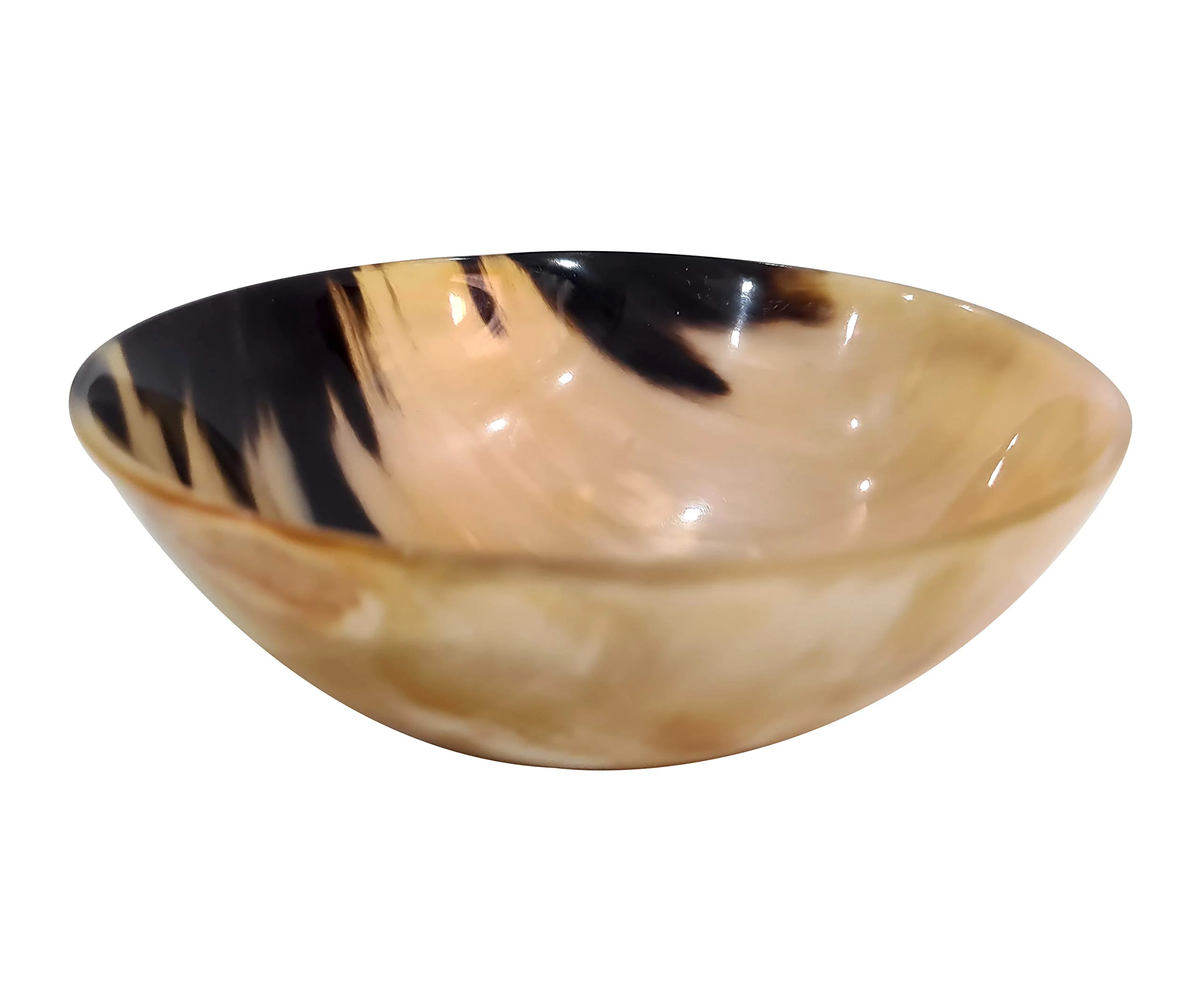 Contemporary collectiblesBuy Handcrafted Vintage Ox Horn Shave Bowl - 5 Palm Lathering Shaving Soap Bowl for Men - Natural Horn Lightweight Unique Gift Home Easy-to-Use