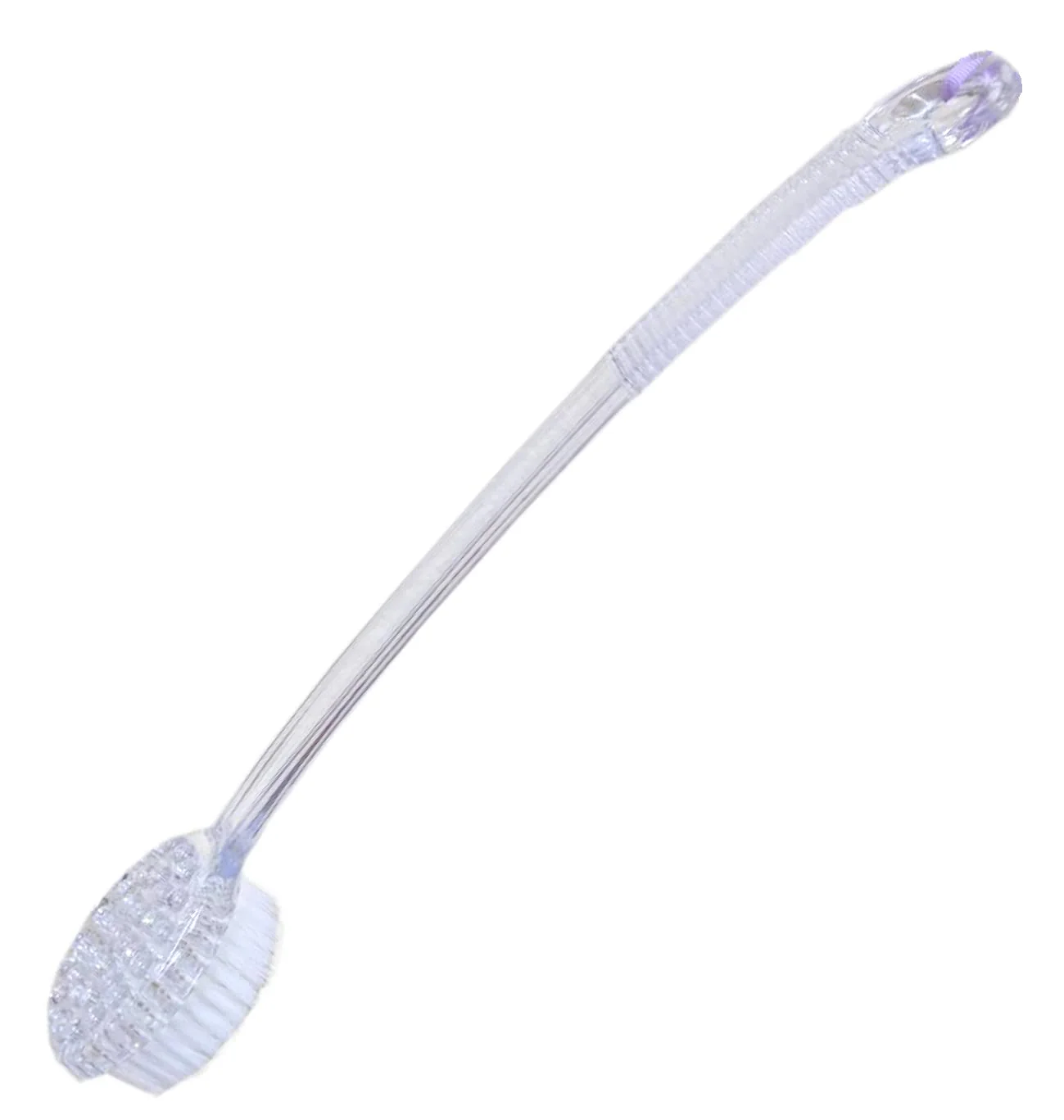 Effective Aquasentials Exfoliating Bath Brush 15.5in Clear Handle Enhanced
