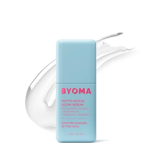 Versatile BYOMA Phyto-Mucin Glow Serum - Mucin Face Serum for Glass Skin - Plumps Primes Hydrates - Primer and Makeup Base - Strengthens Skin Casual