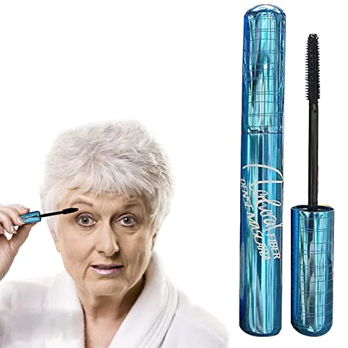 Secure Mascara for Older Women 60 Plus Mascara for Seniors with Thinning Lashes Hypoallergenic Sensitive Eyes Black Volume and Length Waterproof Smudge Solid