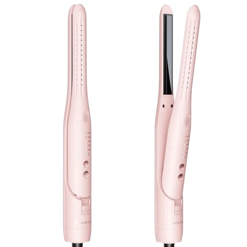 Effective Wavytalk 0.65 Pencil Flat Iron Cool Curl Pencil Small Airflow Styler and Straightener for Short Hair Pixie Cut and Edges Curling Iron for Short Trusted