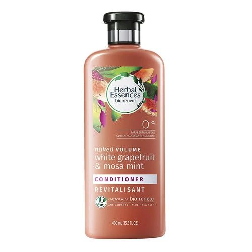 Smooth Herbal Essences Naked Volume White Grapefruit and Mosa Mint Hair Conditioner 13.5 Oz First-Class