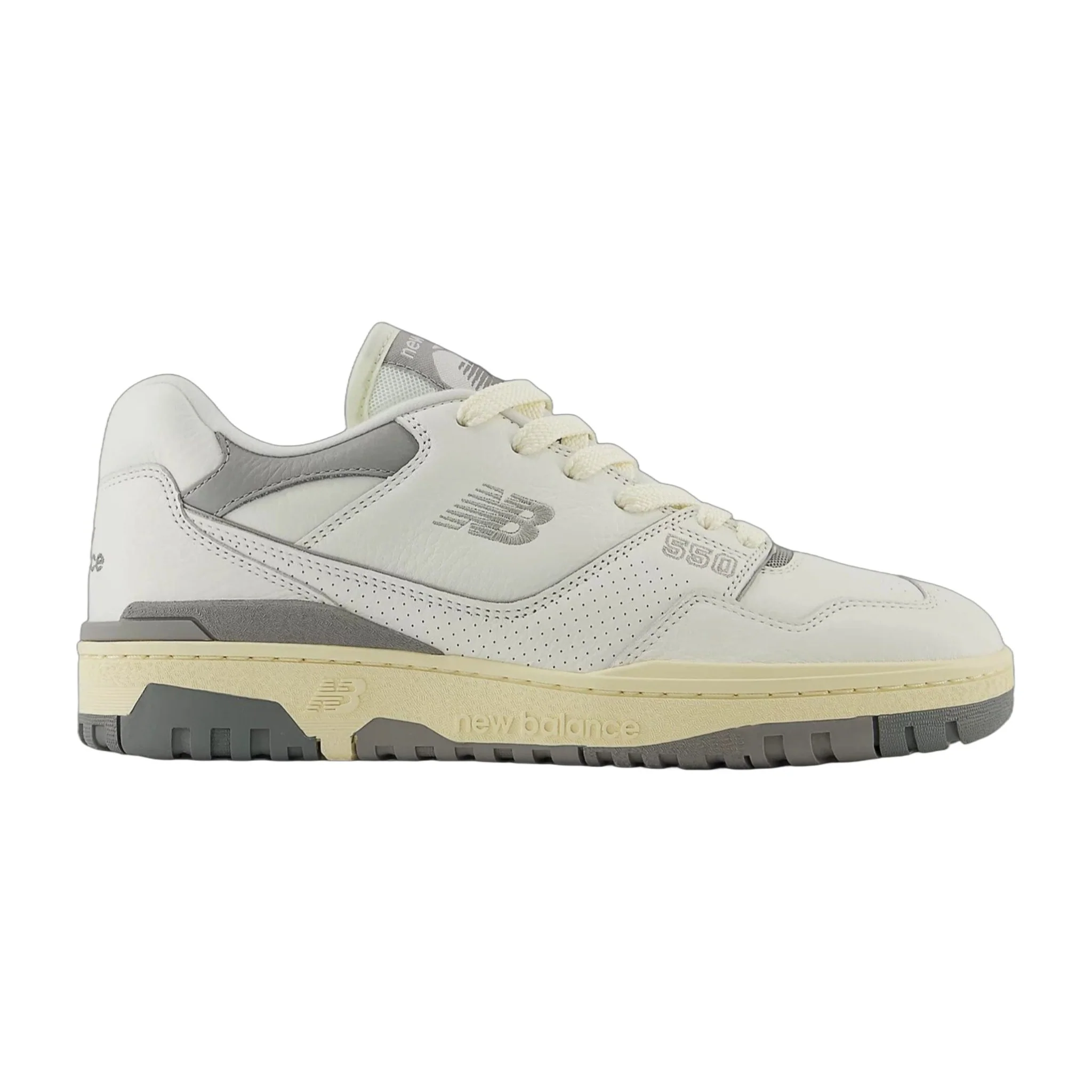 Unique New Balance Men's 550 'Away Grey Mini Logo' Sneakers Authentic