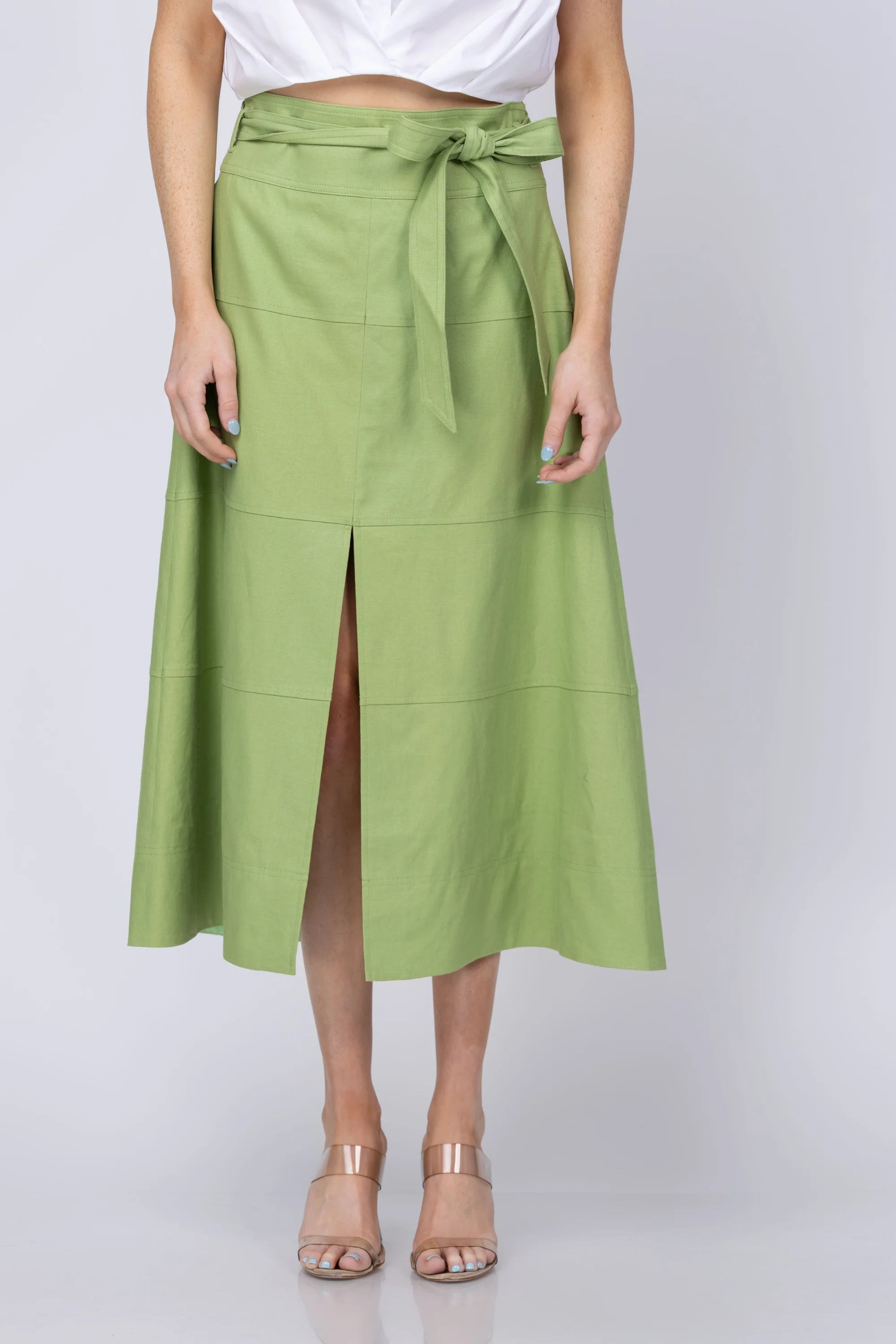 Luxury Tanya Taylor Hudson Skirt in Asparagus High-Grade