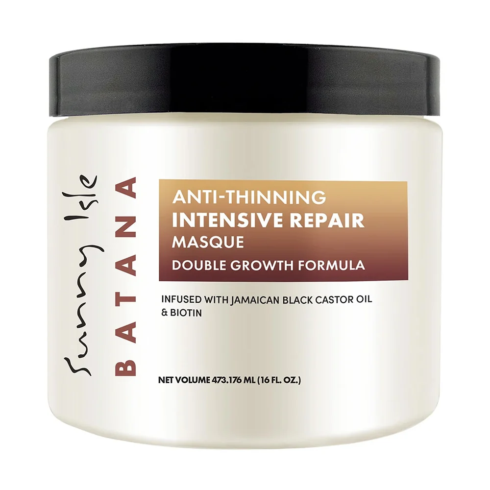 Unique Sunny Isle Batana Anti-Thinning Intensive Repair Hair Masque with Jamaican Black Castor Oil 16Oz 473.176ml Modern