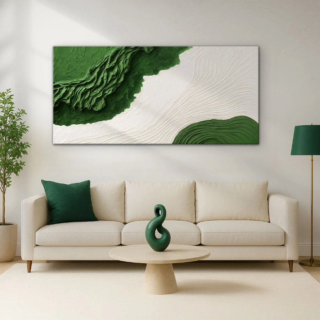 Long-Lasting Green Rivers Abstract Wall Art IX Environmentally Friendly