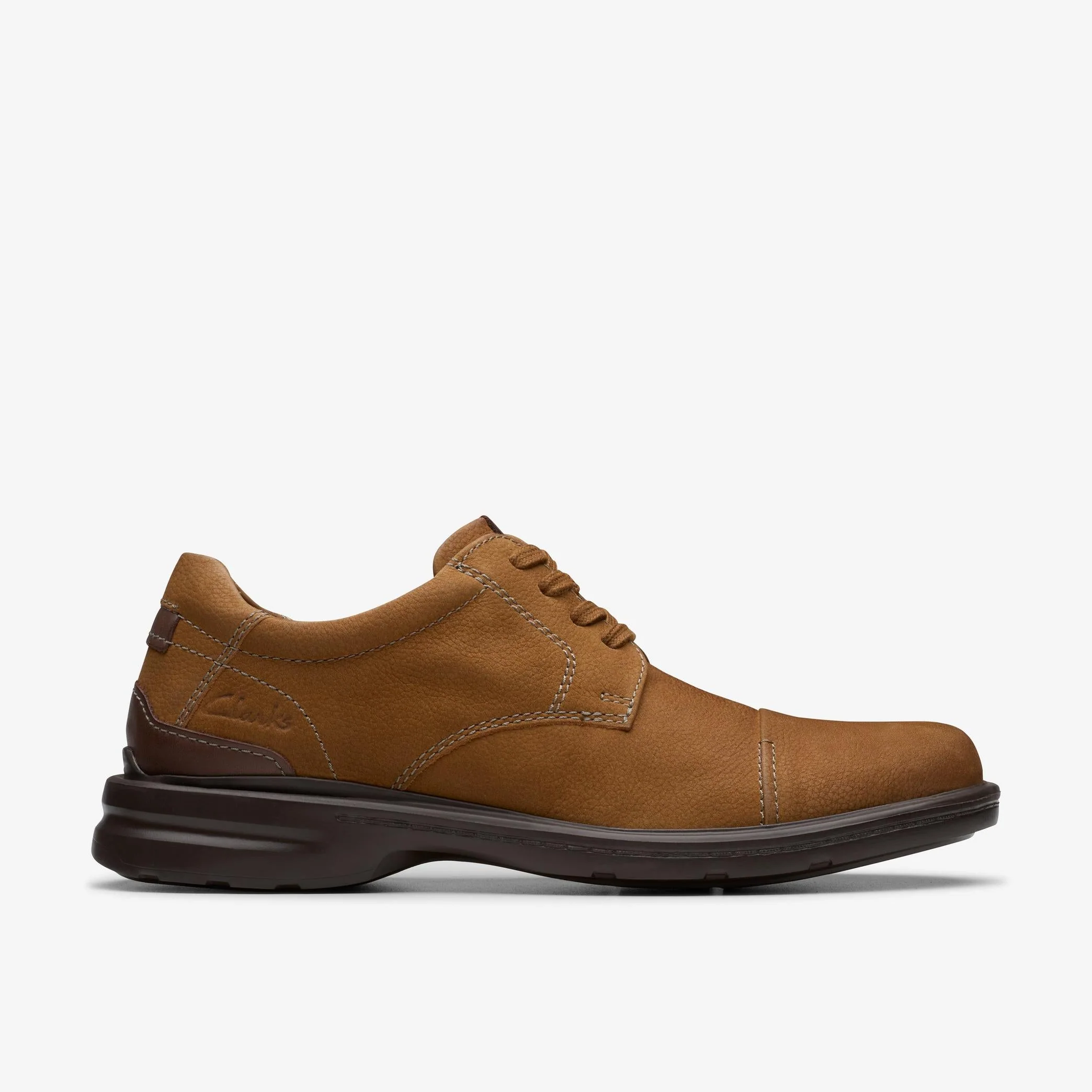 Comfortable Mens Clarks Gessler Cap - Cola Nubuck Green