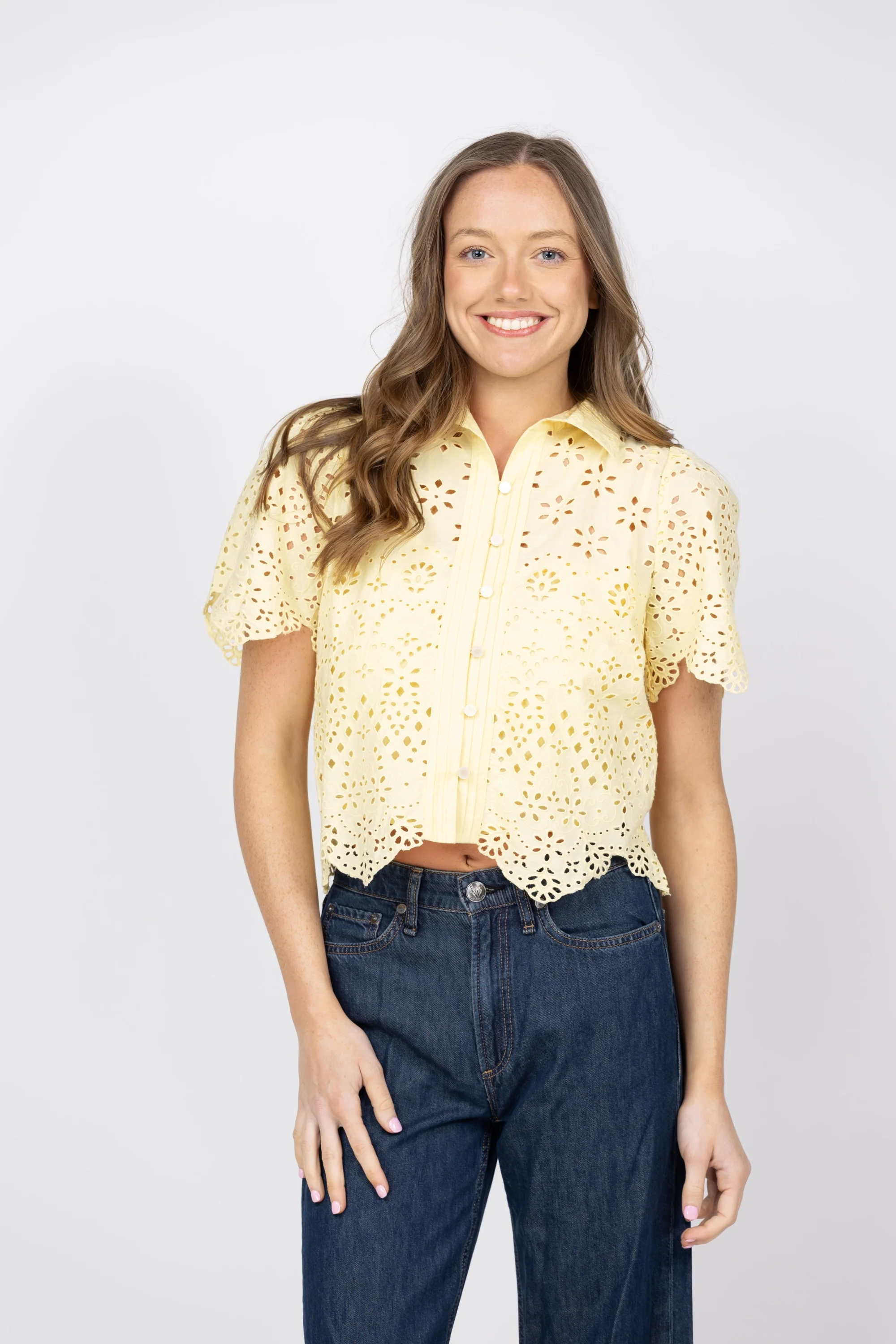 Classic Love The Label Abigail Top in Sunlight Top-Quality