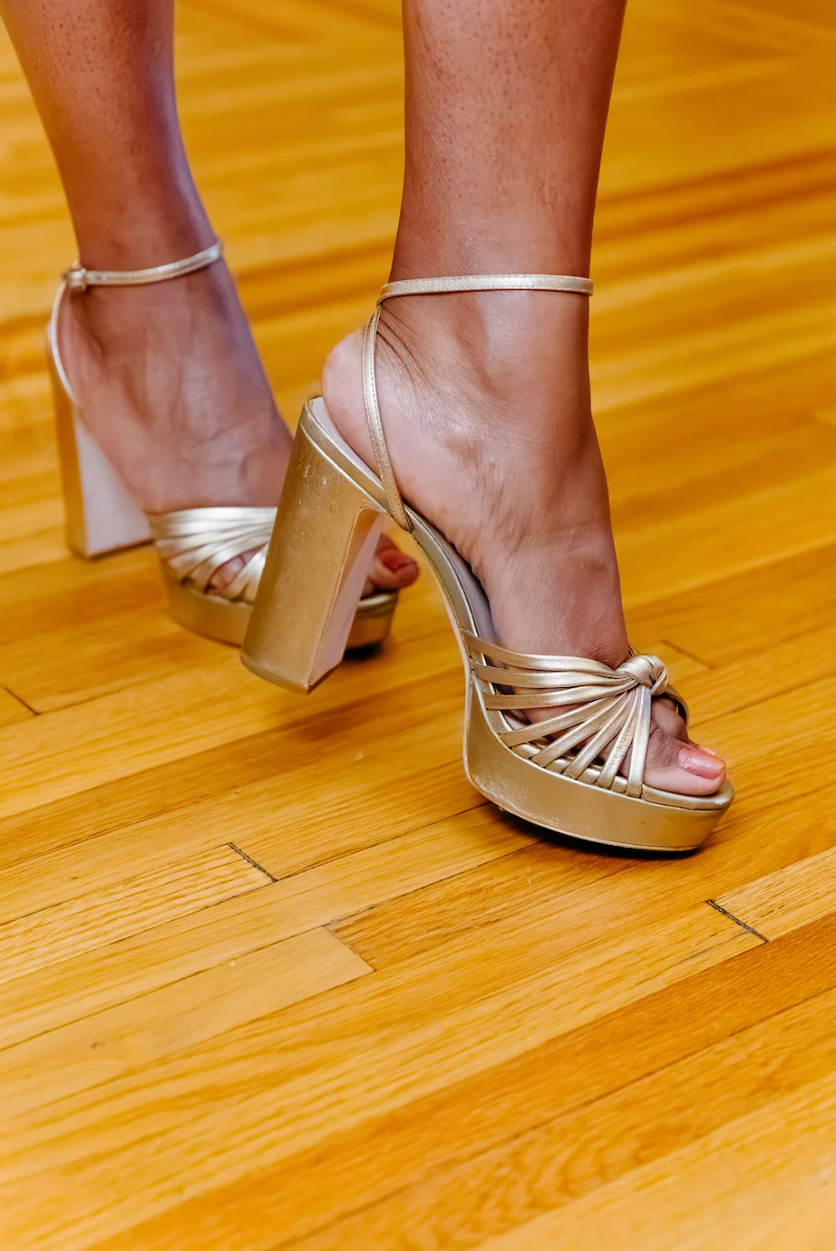 Professional Loeffler Randall Rivka Knot Platform Sandal in Champagne Durable