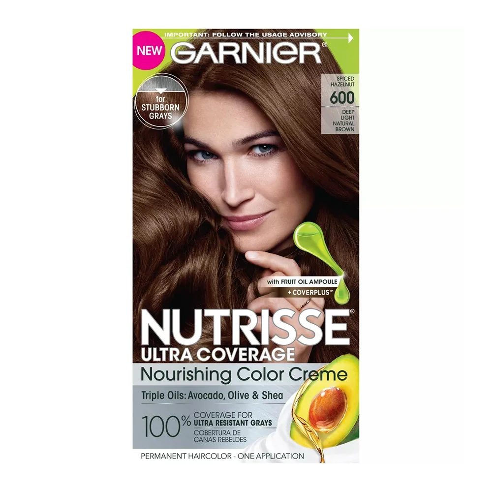 Stylish Garnier Nutrisse Ultra Coverage Nourishing Hair Color Creme 600 Deep Light Natural Brown 1 Ea High-Grade