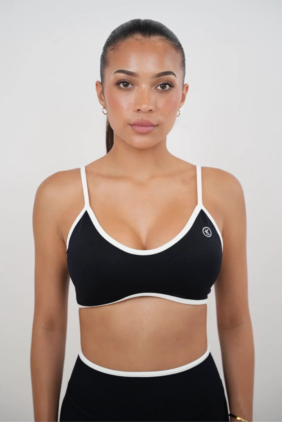 Green Passion is Power Black Sports Bra Premium