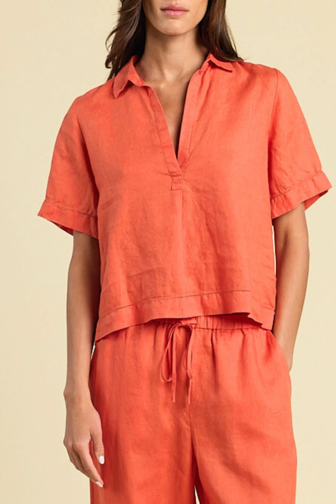Durable Trovata Cora Shirt in Dried Apricot Certified