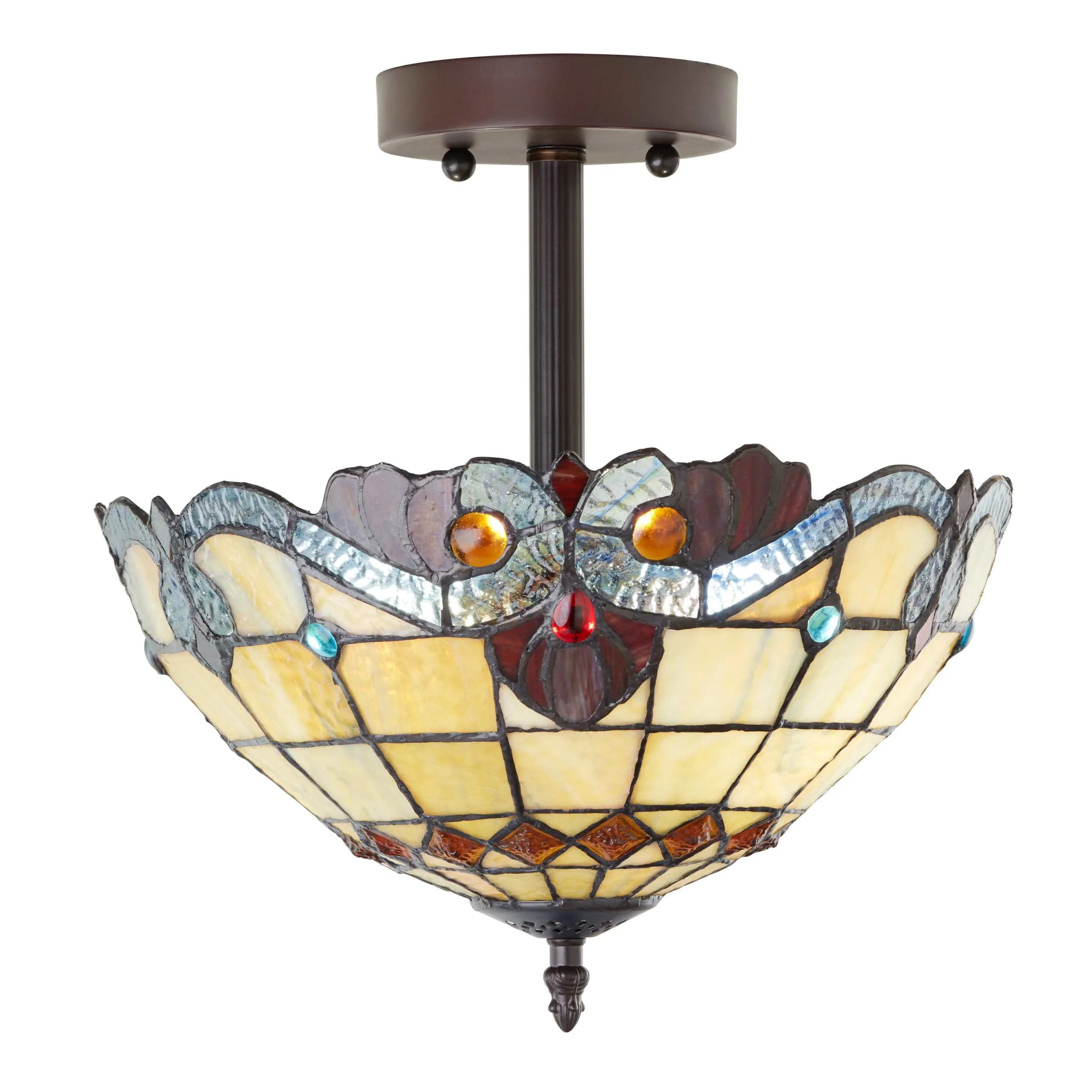 Relaxed River of Goods Hanging Lamp - Red Amber Blue Outstanding