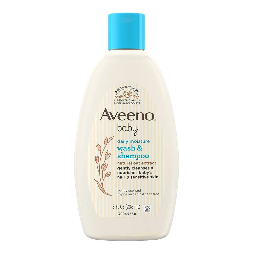 Stylish Aveeno Baby Wash And Shampoo With Natural Oat Formula Lightly Scented 8 Oz Easy-to-Use