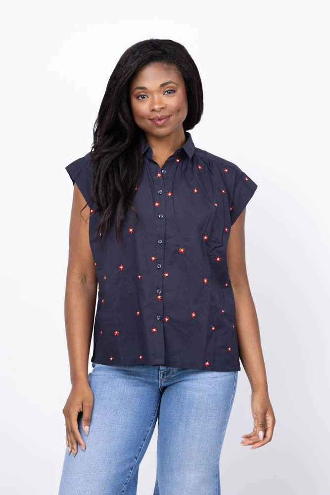 Traditional Trovata Della Shirt in Daisy Dot Professional