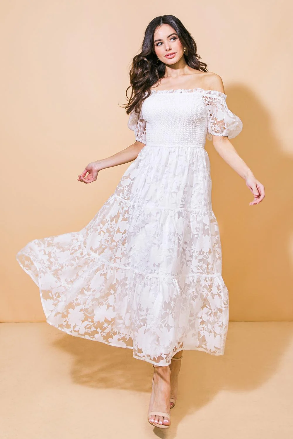 Casual Love in Your Eyes Woven Midi Dress Trusted