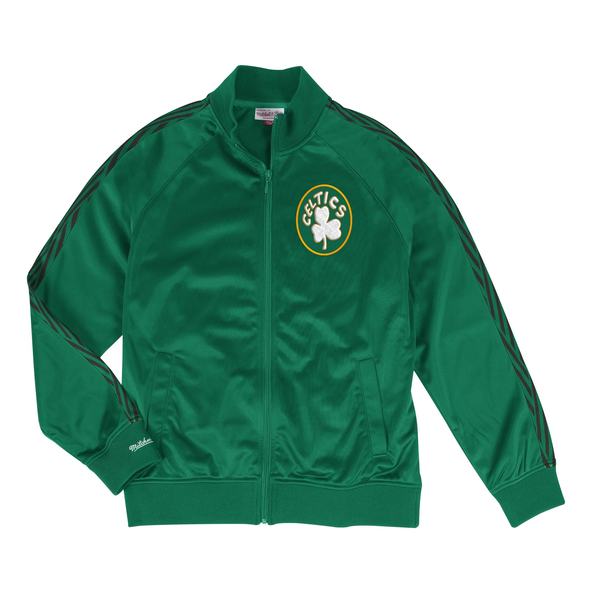 Fine Crafted Mitchell Ness Men's NBA Track Jacket Boston Celtics Jackets High-End