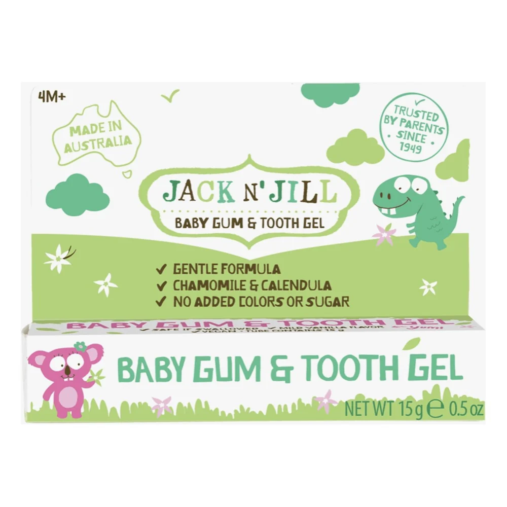 User-Friendly Jack N Jill Baby Gum and Tooth Gel Helps to Keep the Mouth Clean and Fresh 0.5Oz 15g Efficient