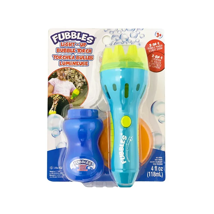 Functional Fubbles Light-Up Bubble Torch Versatile
