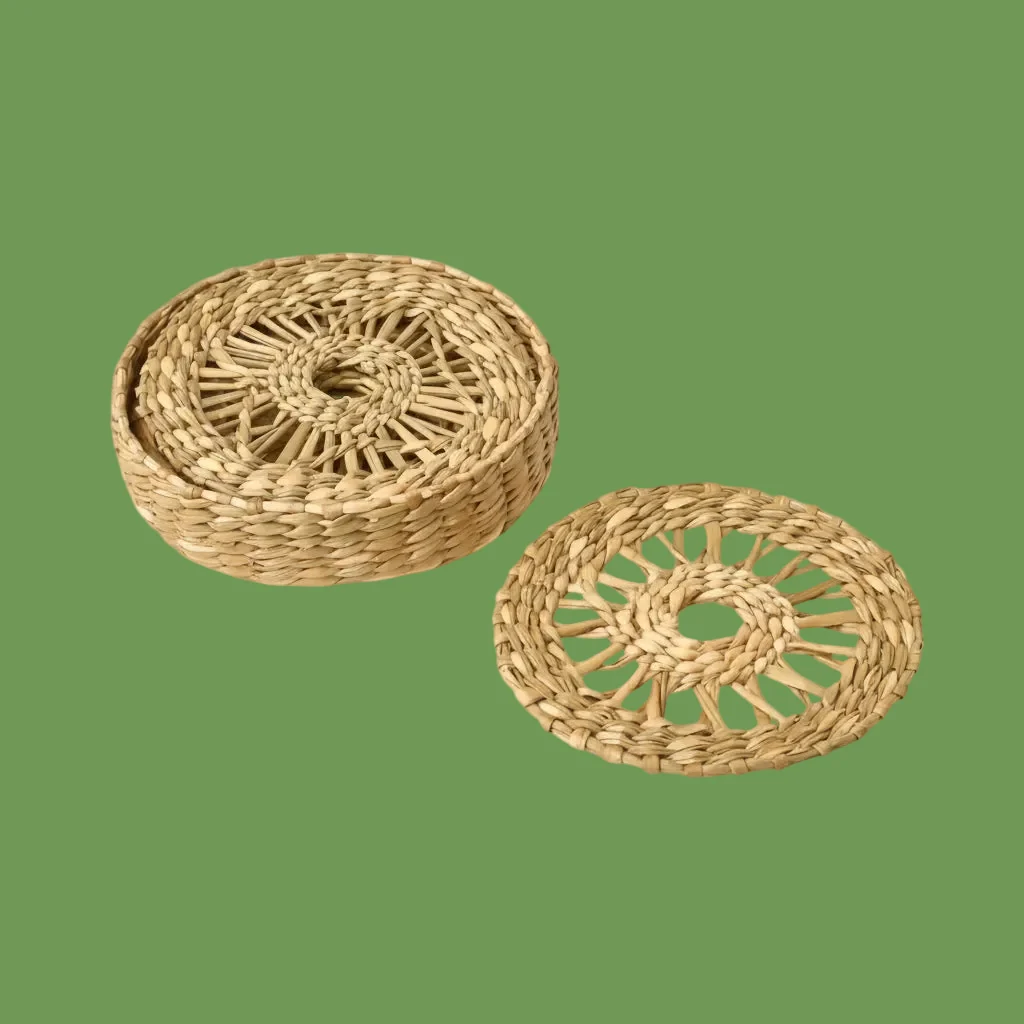 Versatile Woven Coaster Set of 4 Unique