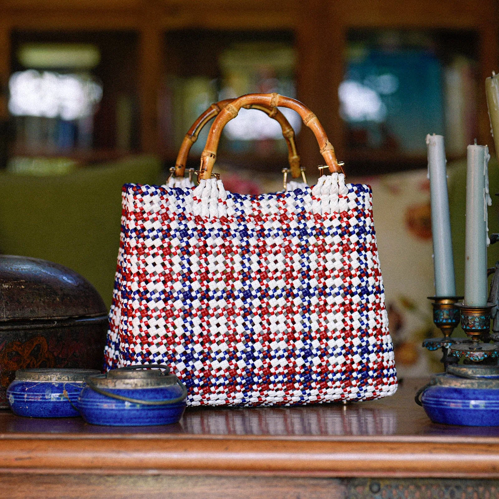 Dependable The Marche La Jolla Recycled Market Tote Bag Detailed