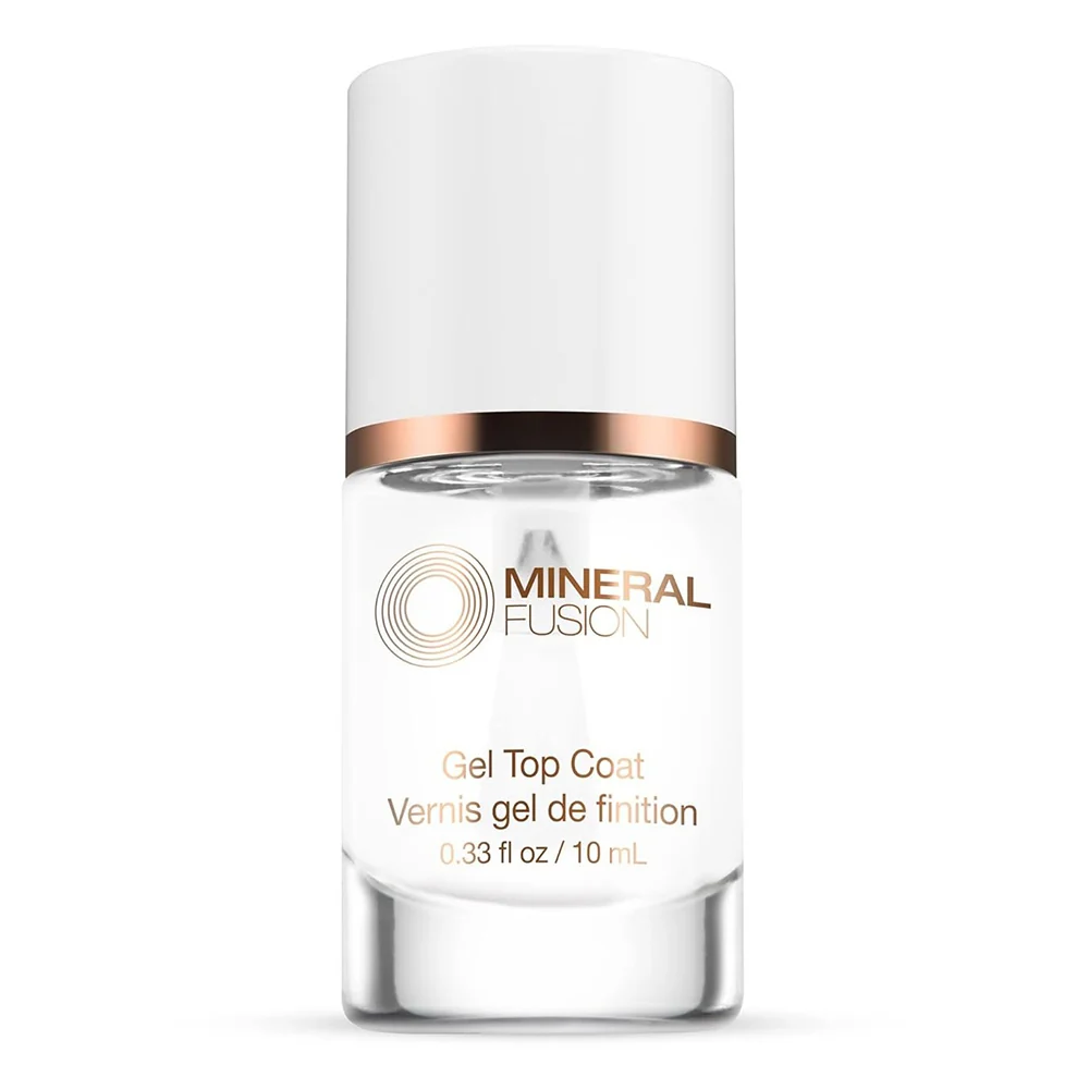 Casual Mineral Fusion Nail Gel Top Coat Clear Finish 0.33Oz 10ml Premium Material
