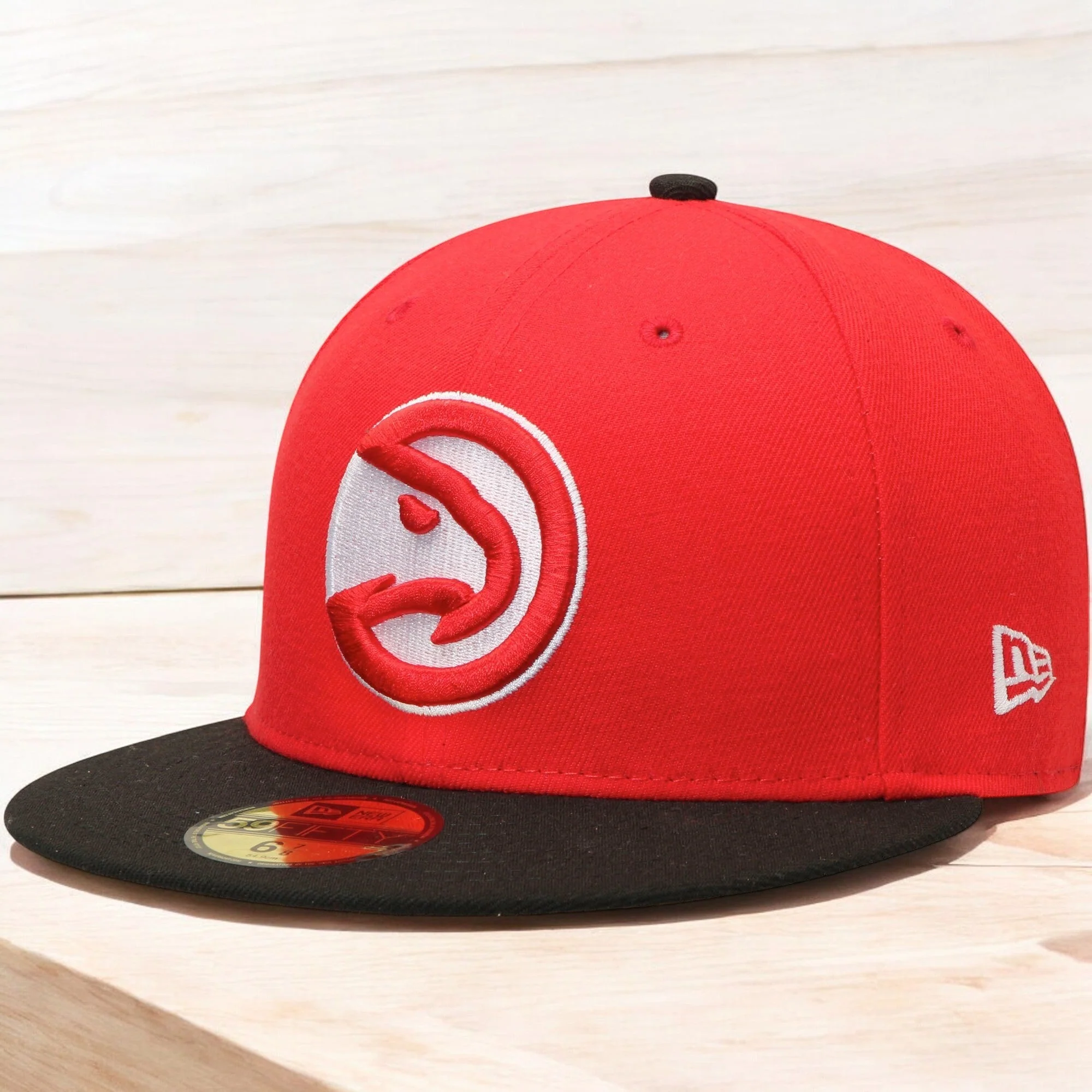 Clean New Era Men's NBA Atlanta Hawks 5950 2Tone Fitted Red Black User-Friendly