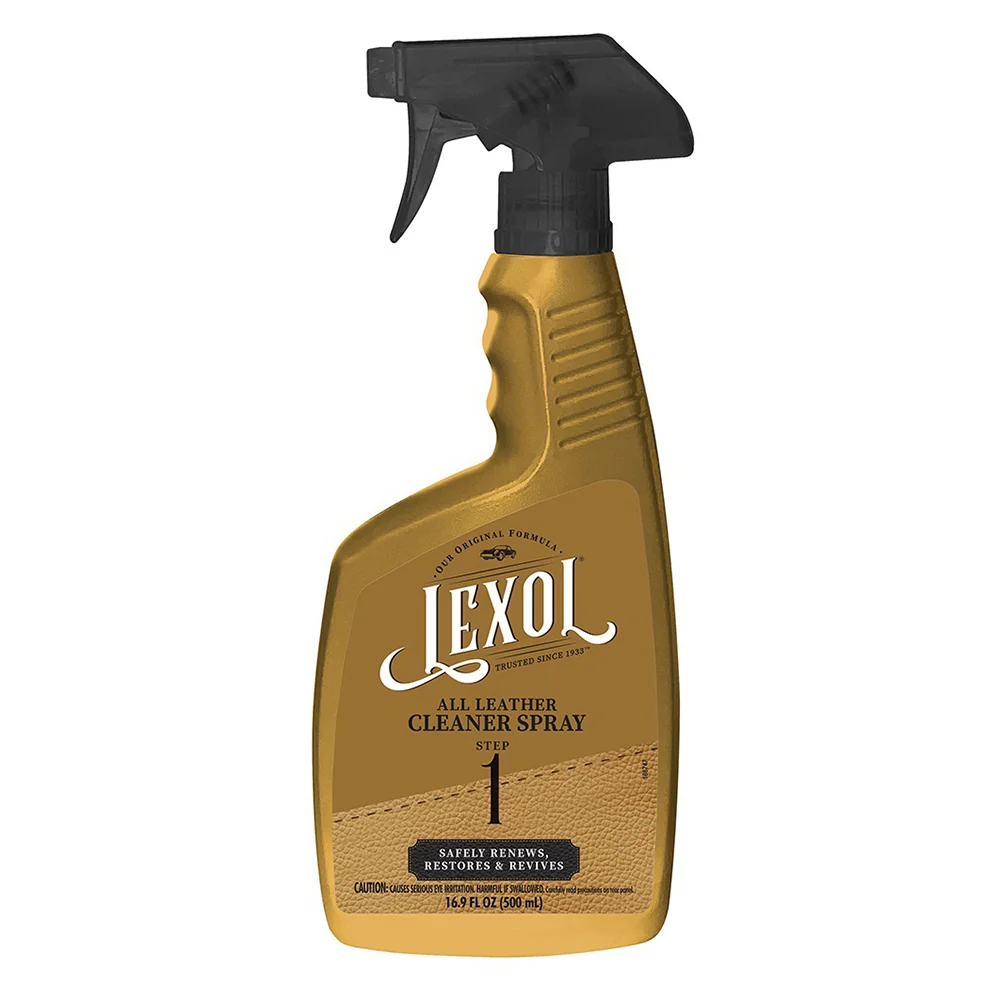 Original Lexol All Leather Deep Cleaner Spray Safely Renews Restores and Revives 16.9Oz 500ml High-Performance