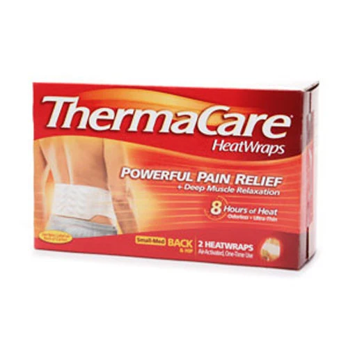 Long-Lasting Thermacare Lower Back And Hip Heatwraps Small And Medium - 2 Ea Smooth