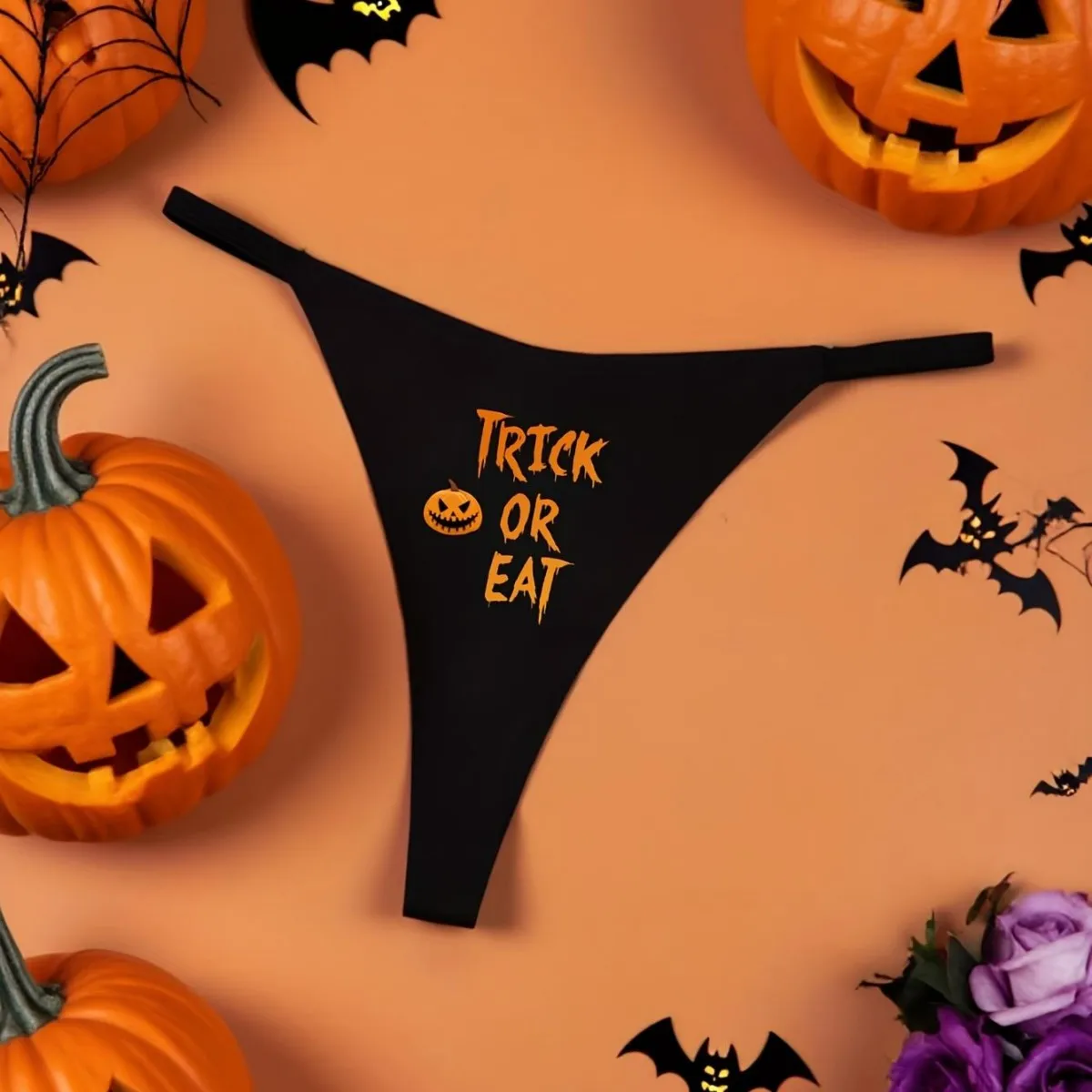 Outstanding Women's Halloween Thong Panties Pure