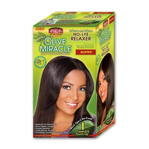 Reliable African Pride Olive Deep Conditioning No Lye Hair Relaxer Super Kit 1 Ea Recyclable