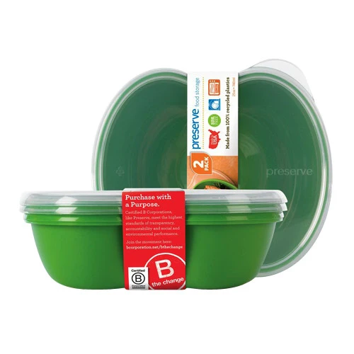 Consistent Preserve Sandwich Food Storage Container Apple green 2 Ea Innovative