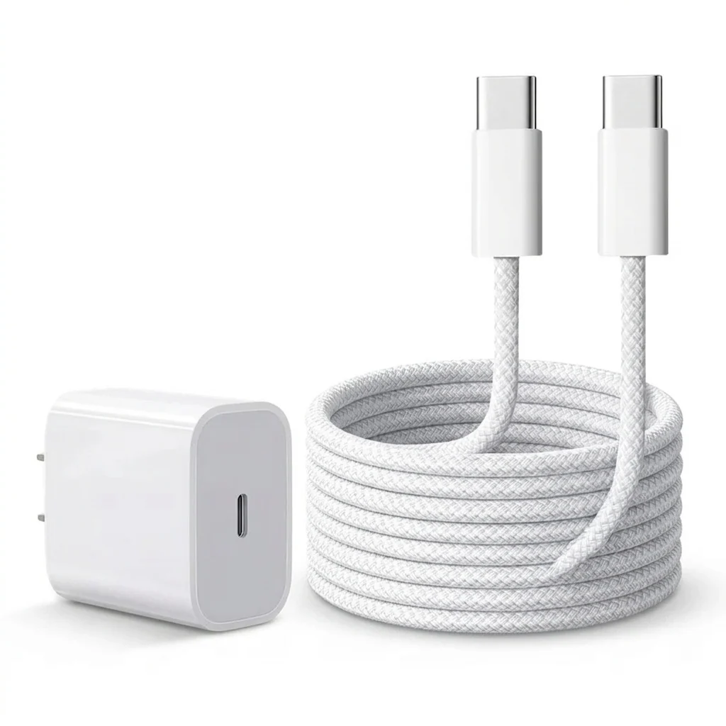 Trendy 20W Fast Charging Block with Cable Lightweight